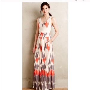 Anthropology long maxi dress